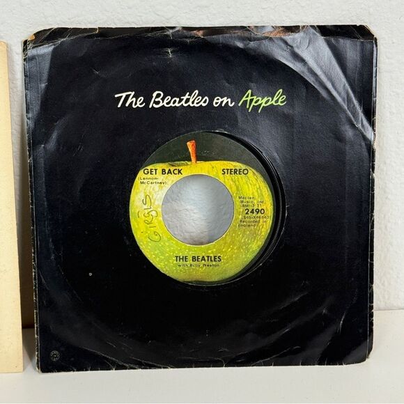 3 Vintage 45 Vinyl Record Singles Blondie & The Beatles - Picture 4 of 12